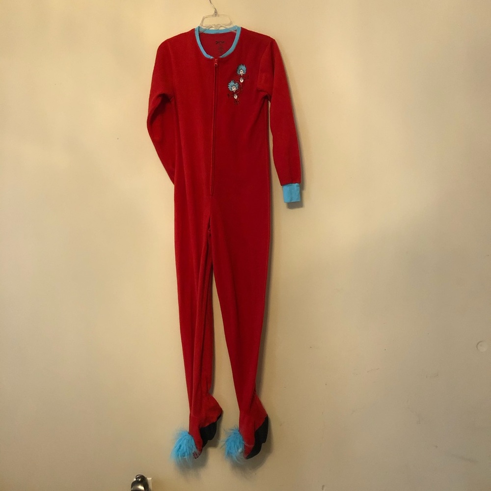 Thing One and Thing Two Zip Pajamas